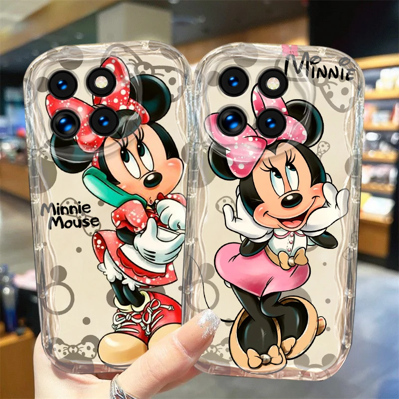 Disney Cartoon Mickey Minnie für Xiaomi 14 12 11 Pro Poco M6 M3 x6 x5 x4 x3 Pro transparente Soft Wave Oil Telefon hülle