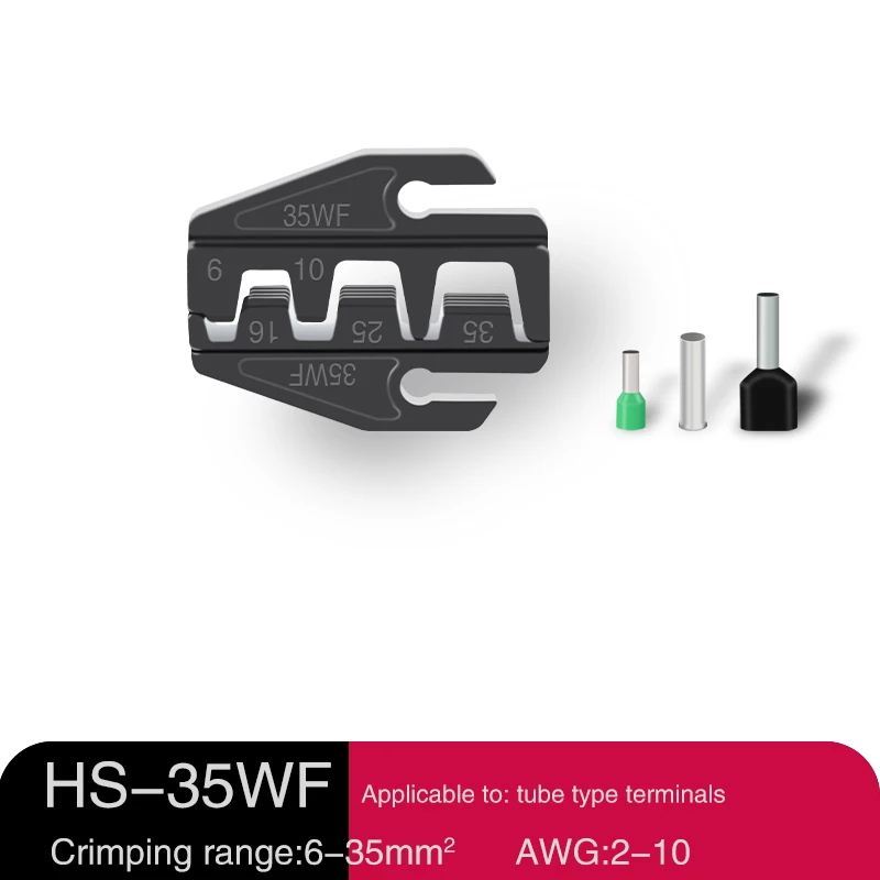 Ratschen-Crimpzange für Aderendhülsenklemmen und -hülsen – professioneller Drahtcrimpzange mit Ratschenmechanismus HS-10WF 35WF – Detail 8