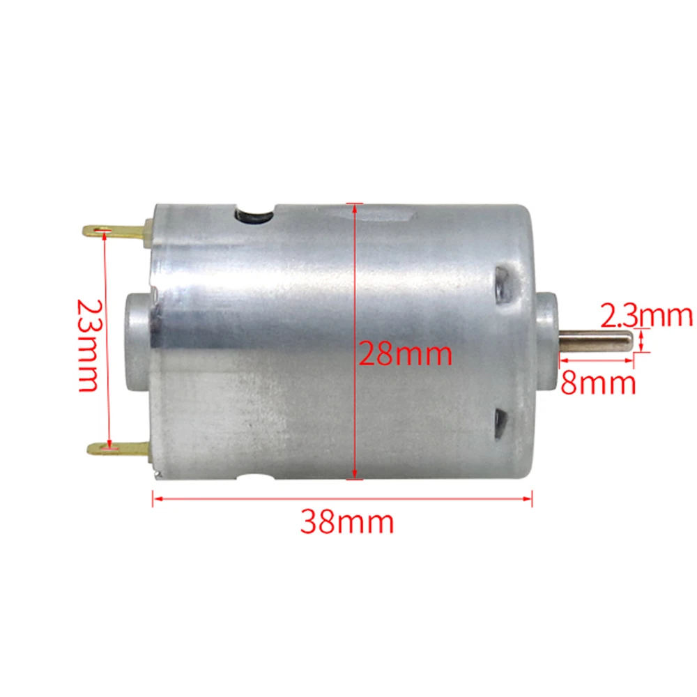 High-speed 380 Motor 5-12V Small DC Motor High Torque High Power Model Electric Tool Motor Part 4A Starting Current DC Motor
