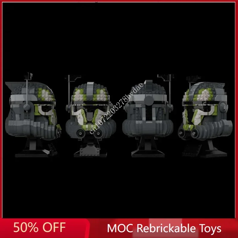 916PCS Star Plan Helmet Clone arc Lambent Seeker MOC Space Battle Model Building Block Architecture Education Assembly Model Toy