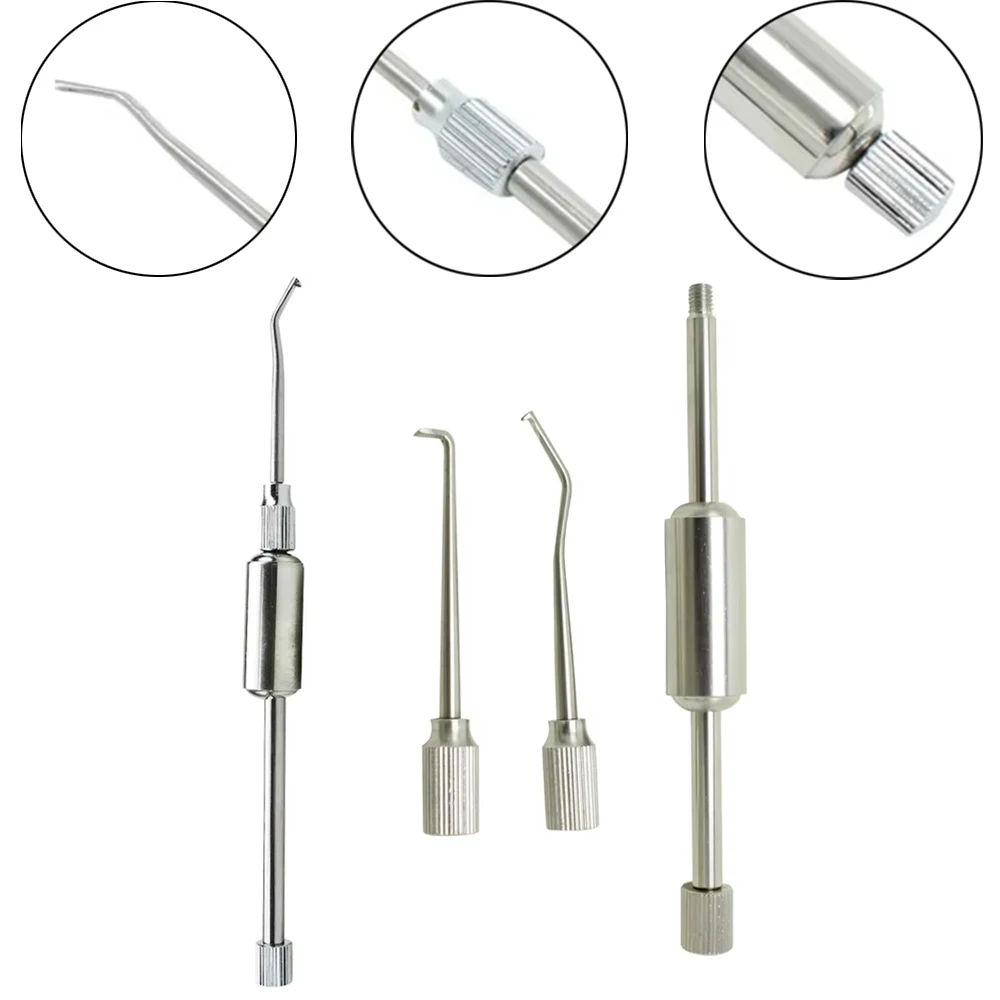 

1 Set Stainless Steel Dental Crown Remover Gun Manual Single Handed with Tips for Dentist Surgical Instrument Tools