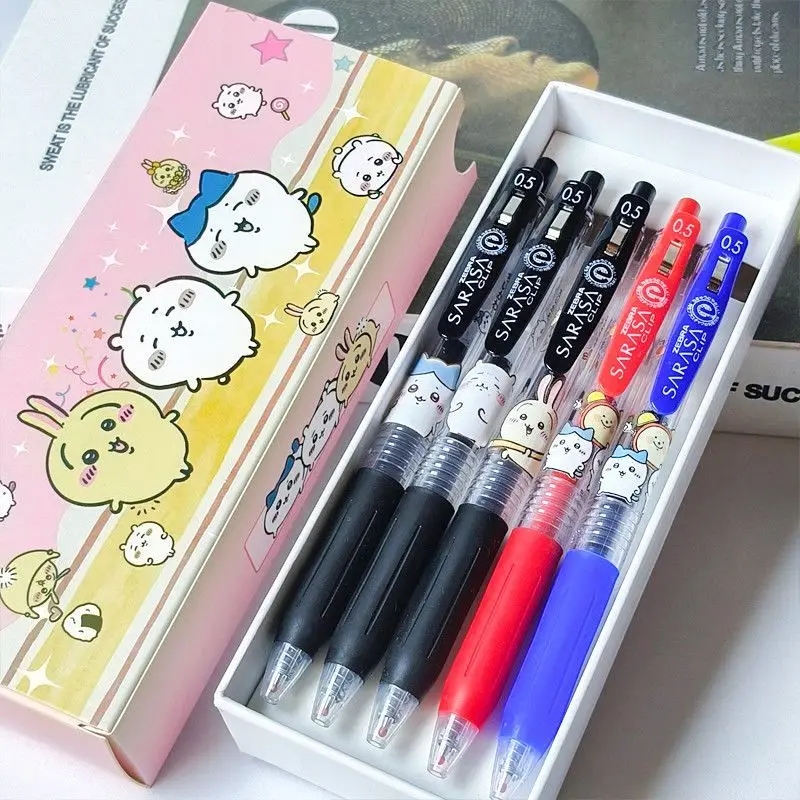 Japanese Chiikawa co-branded ballpoint pen 0.5mm quick-dry Hachiware Usagi Cartoon gel pen Black Red Blue Limited Edition gifts