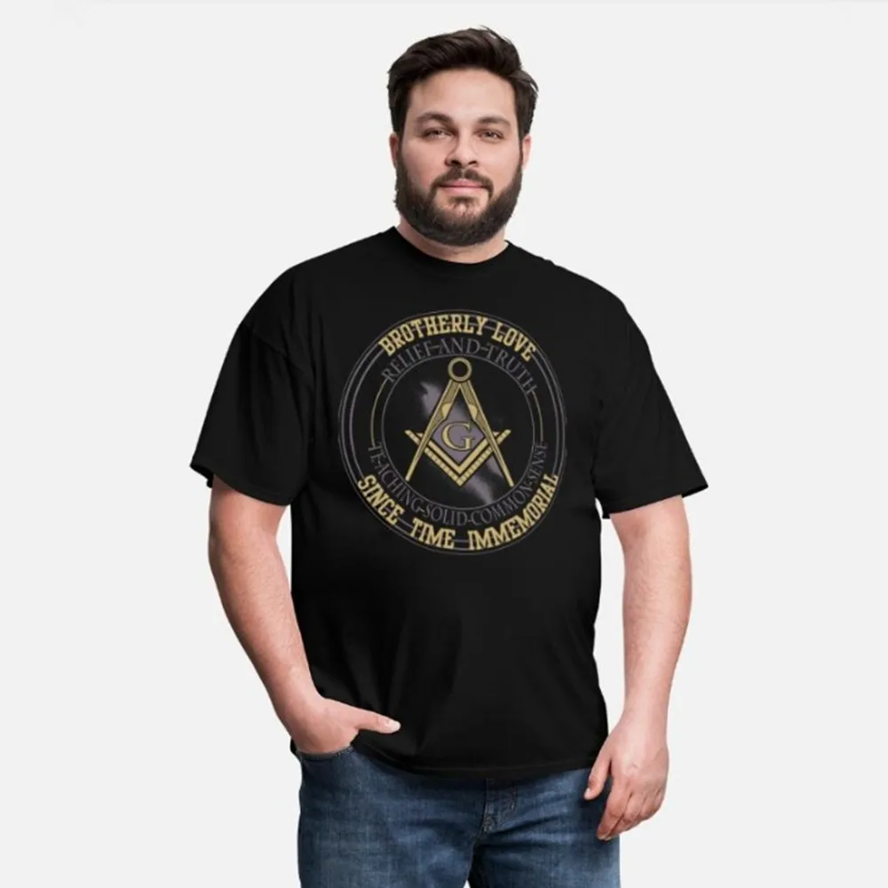 

Freemasons The World Order Masonic T-Shirt 100% Cotton O-Neck Short Sleeve Summer Casual Mens T-shirt Size S-3XL