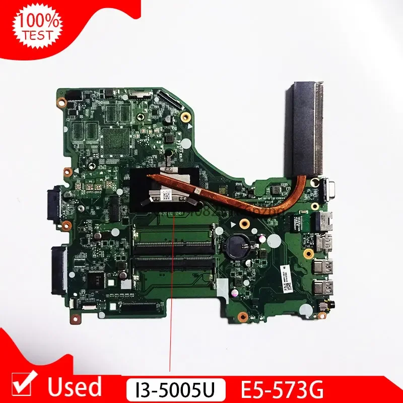 Used FOR ACER Aspire E5-573 E5-573G Laptop Motherboard NB.C4811.001 NBC4811001 DA0ZRTMB6D0 REV:D I3 I3-5005U