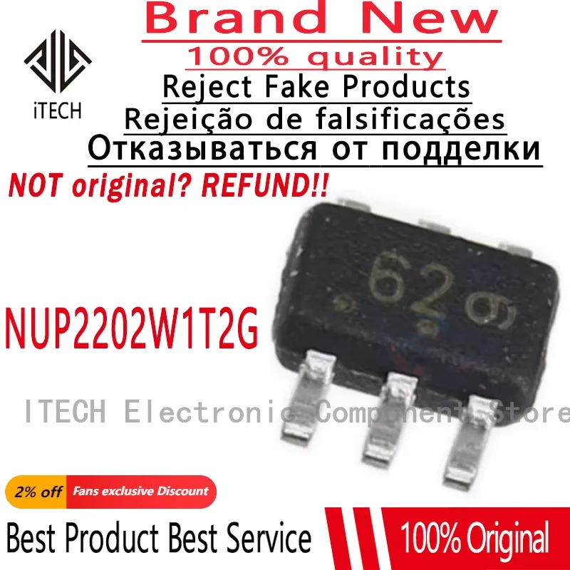 10pcs/lot Original NUP2202W1T2G 62 SOT363 100% New and Genuine IC In Stock