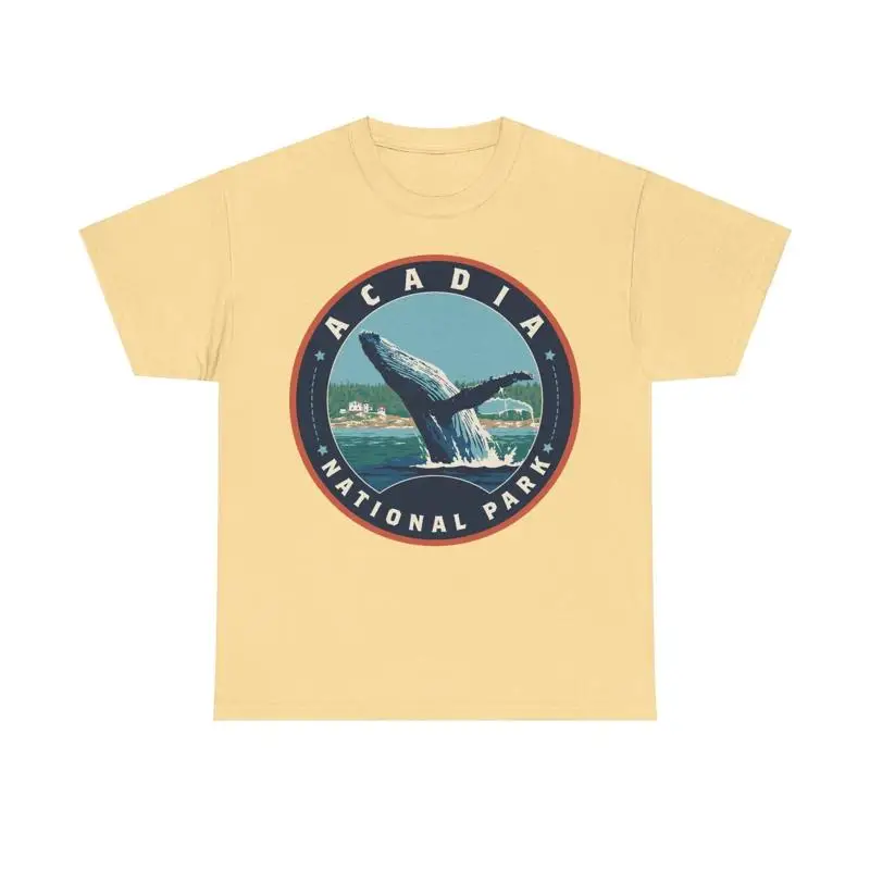 

Acadia National Park Maine Round Logo T shirt
