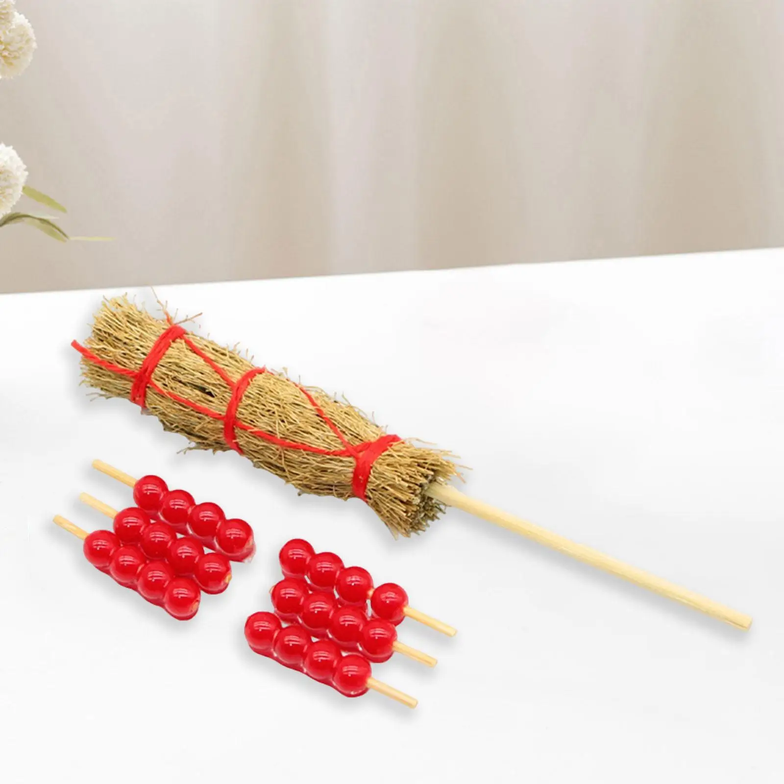 6 ชิ้น 1:6 1:12 MINI Candied Haws จําลองห้องครัวรุ่นเสาสําหรับ