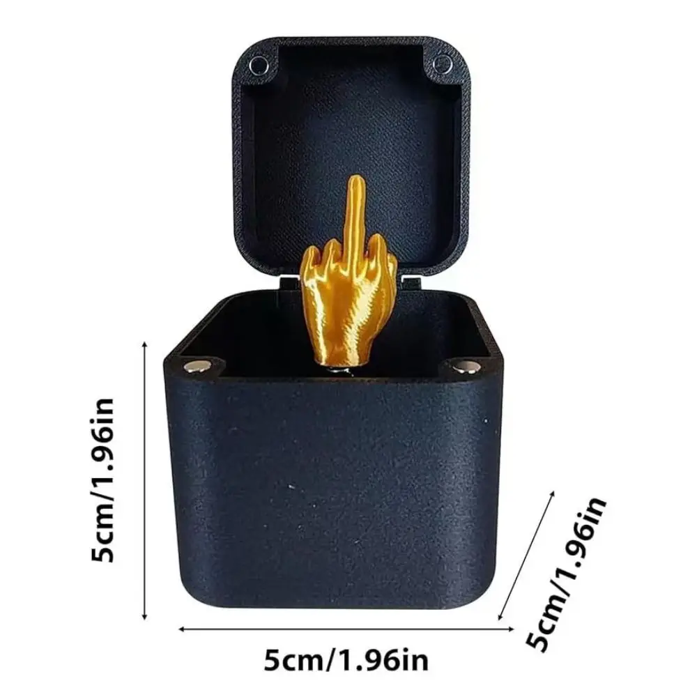 Interesting Middle Finger Box Christmas Box Spoof Hand Christmas Prank Gift Ornament Finger in Box Prank Middle Finger