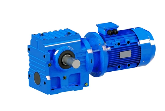 S series S47 helical gear reducer S37-167 frame 0.18-11KW high torque motor gearbox for sewage treatment