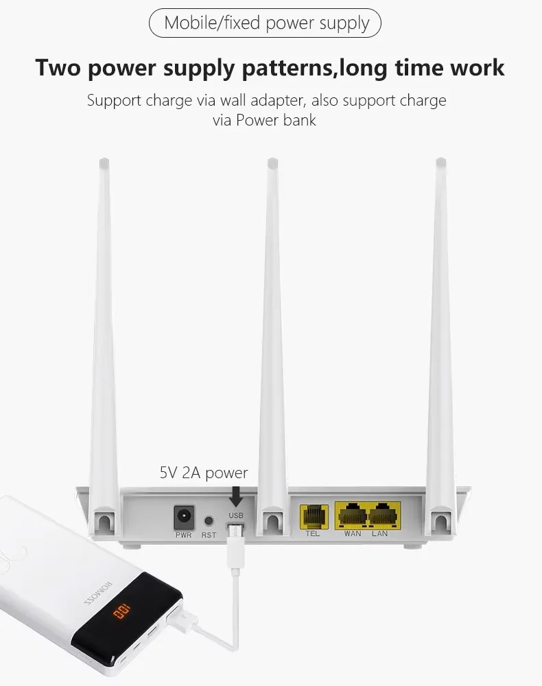 4G LTE 300Mbps Wireless Hotspot 4g Wifi Router Mesh  Router Use at Home Supports 2.4ghz Wifi 4g/5g Wifi Router All Sim