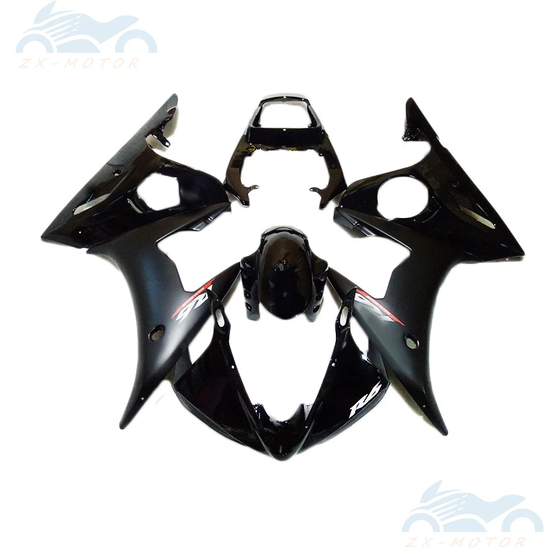 Premium ABS Plastic Motorcycle Fairings kits Suitable For YAMAHA YZF R6 2005 Superior Black Injection fairing r6 05 ZB51