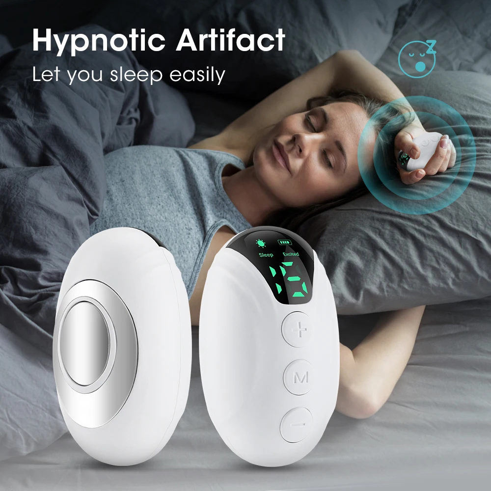

Handheld CES Sleep Aid Microcurrent EMS Pulse Device Hypnosis Insomnia Mental Stress Pressure Relief Anxiety Eliminat Relax