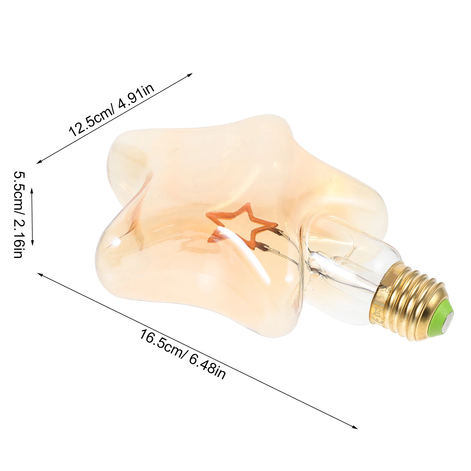 الإبداعية على شكل نجمة ضوء لمبة خمر نمط العنبر LED لجو احتفالي المنزل الأعمال فندق الديكور لمبة على شكل نجمة #2