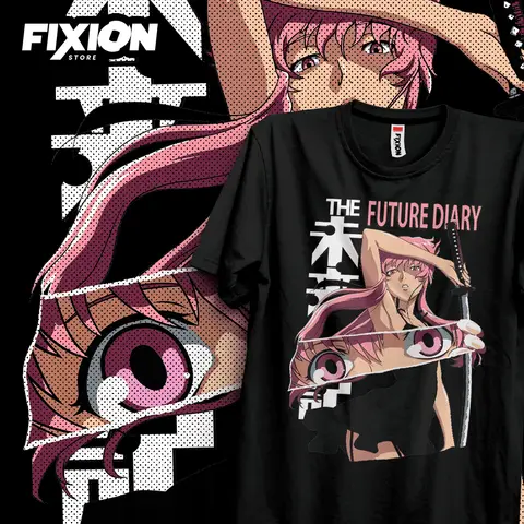 T-shirt For Anime Mirai Nikki – N/Febrero 2023 (negra) Mange Tee