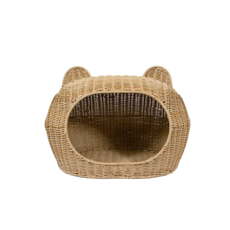 

#For 3 pieces Cat villa cat house household indoor house, washable ins wind summer car woven nest