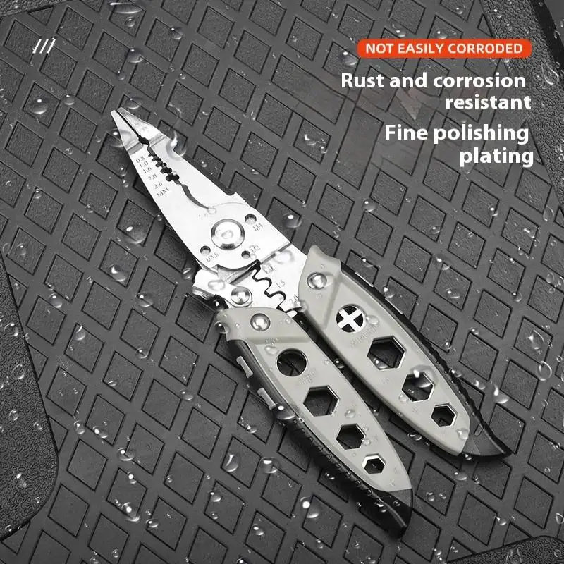 1 قطعة كهربائي أداة تجريد الأسلاك الخاصة لف قطع الأسلاك كماشة تجريد الأسلاك متعددة الوظائف #5