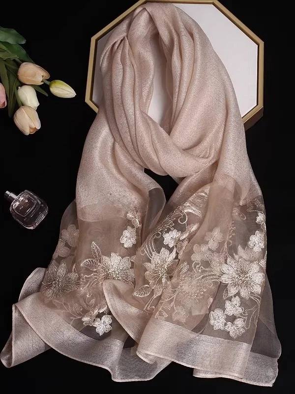 Elegant-chale-en-soie-et-laine-pour-femme-nouveau-style-printemps-automne-polyvalent-haut-de-gamme-brode-de-motifs-floraux