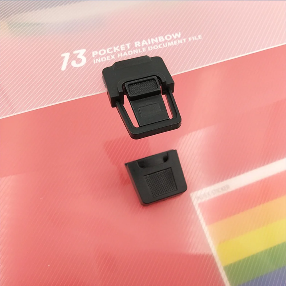 

13 Pockets A4 Expanding Accordion File Folder Colorful Plastic Document Organizer Buckle Closure Human Handle File Storage