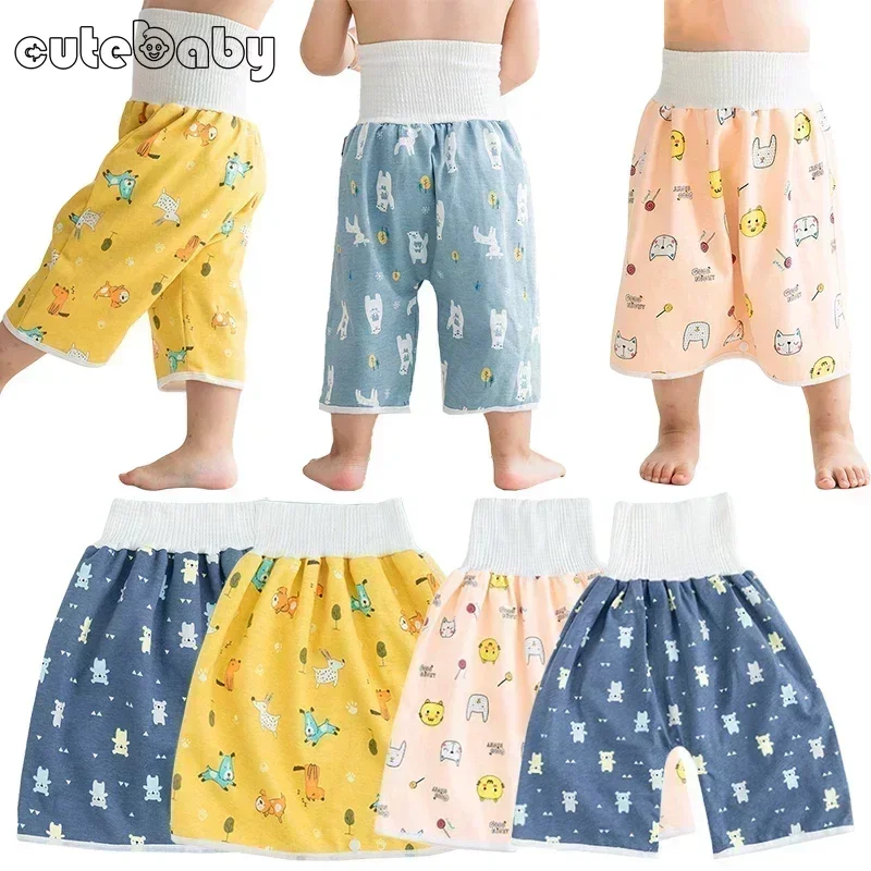 Baby Diaper Waterproof Skirt Infant Leak-proof Urine Training Pants Cloth Diapers Kids Nappy Sleeping Bed Potty Trainining Items