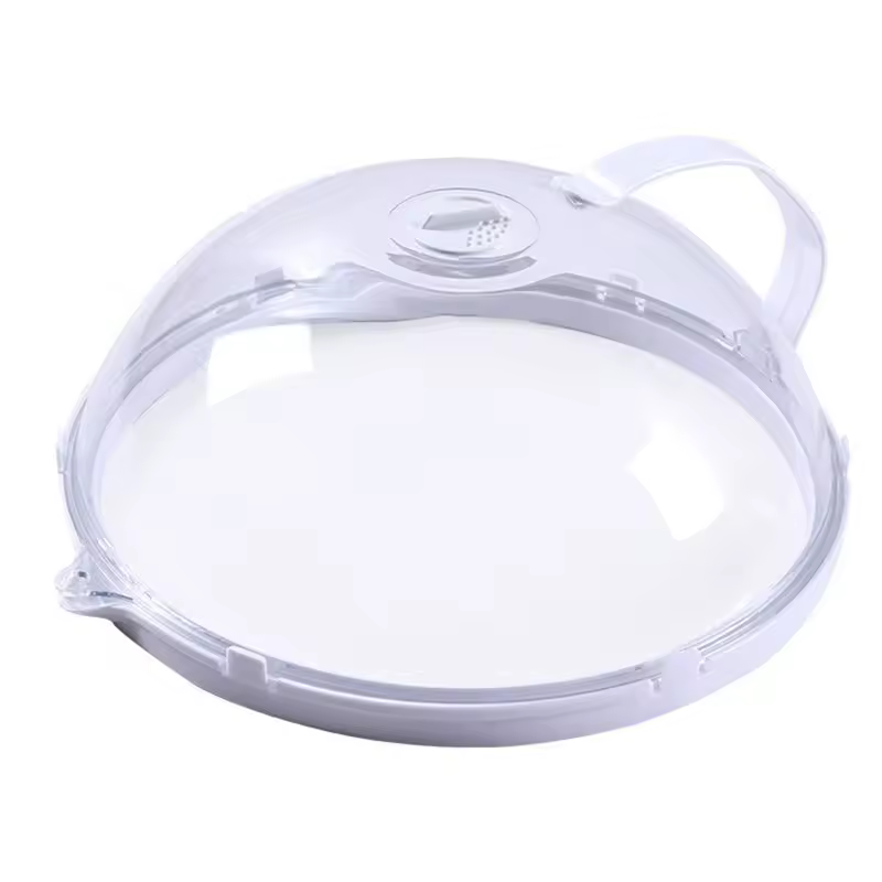 Microwave food splash proof cover, household oven heating cover, plate transparent cover, handle, cooking utensils accessories