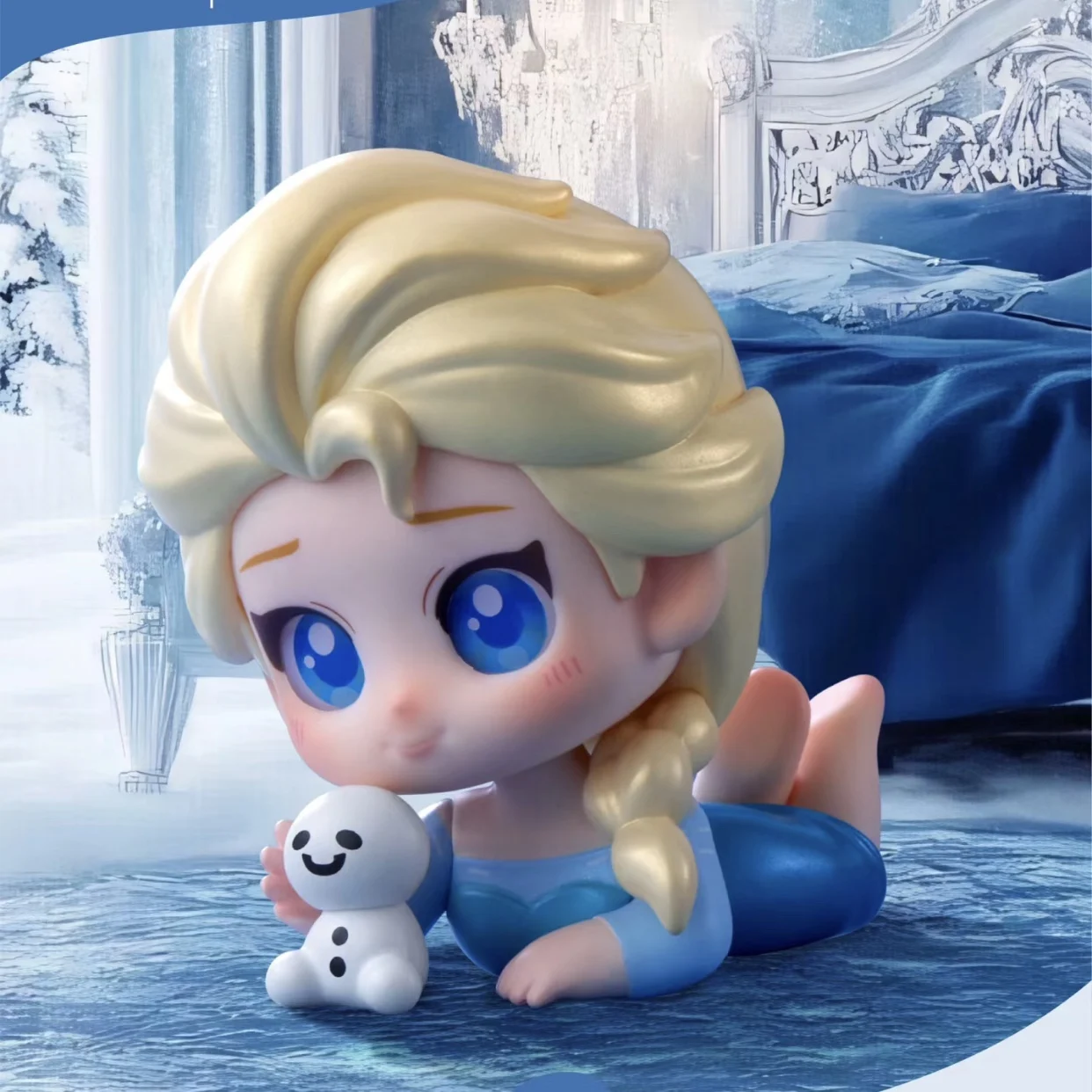 Disney princess afternoon nap blind box tide play snow white elsa cinderella jasmine figure desktop ornaments