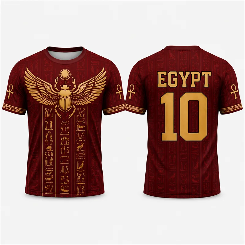 Men Fashion Egypt - Camiseta de fútbol con gráfico de
