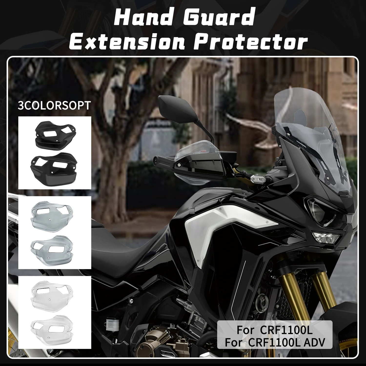 Motorcycle Hand Guards Extension Wind Deflector for Honda CRF1100L Adv. Sports 20-24 X-ADV 750 21-25 XL750 Transcalp 2023-2024