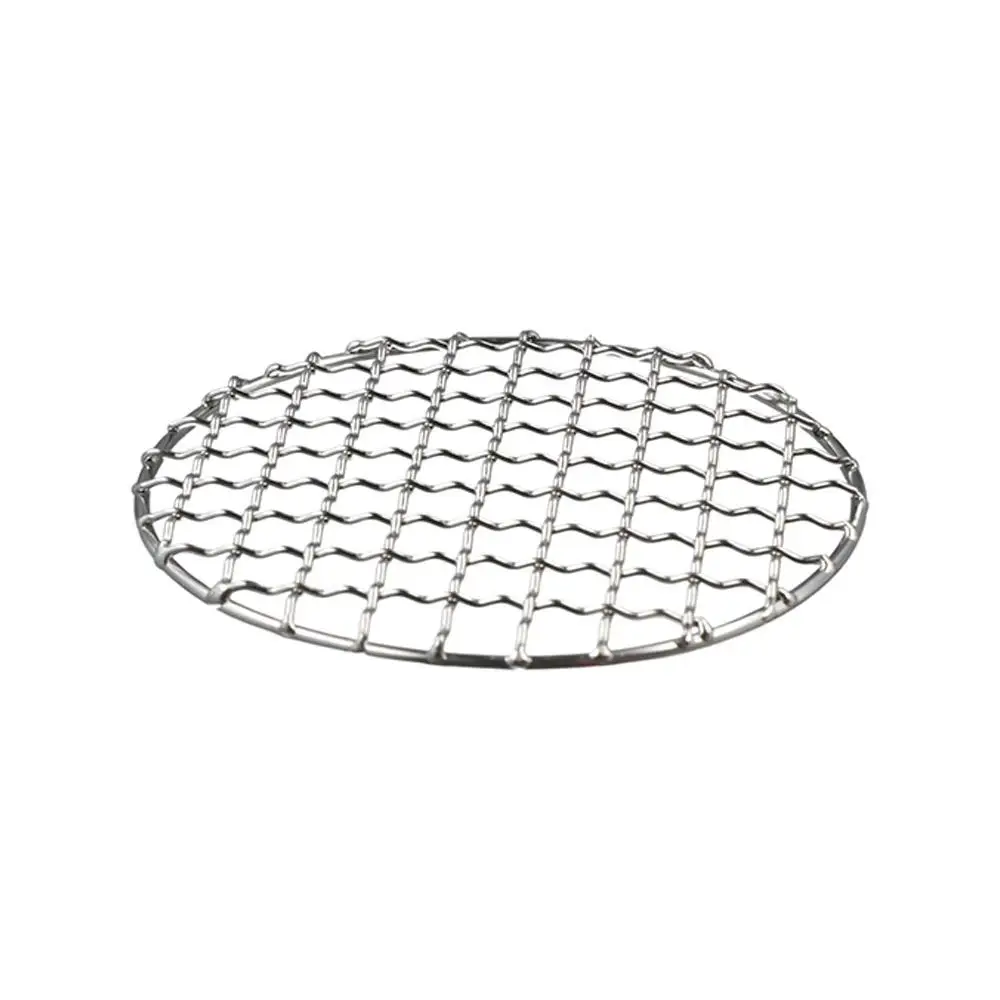 Steel Grill Liner Firewood Rack Mat Camping Accessories Camping Grill Grate Grilling Fire Rack Barbecue Net Cooking Mesh Pads