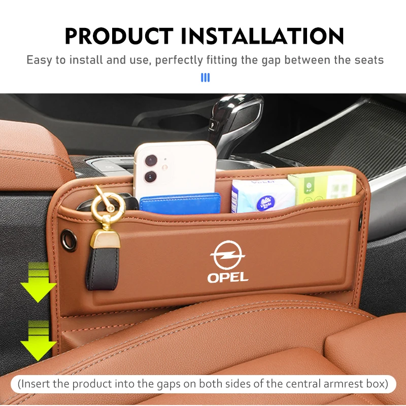 Autos itz Lücke Organizer Seiten tasche reserviert Ladekabel loch für Opel Insignia Corsa Zafira Mokka Grand land Antara Ampera