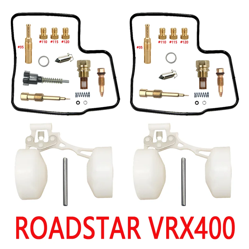 

Honda ROADSTAR VRX400 Carburetor Repair Kit V-Type Cylinder Carb VRX400T Float Aircut Parts 96-98