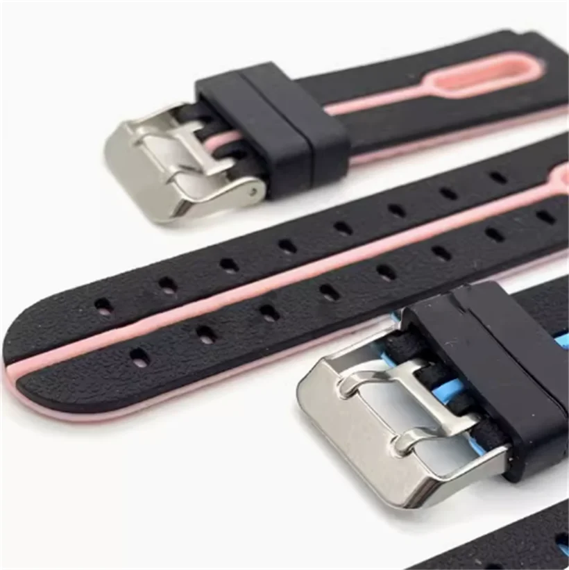 Watch Accessories Are Suitable for Children Smart Watch Strap Color Rubber Strap Positioning Phone Silicone Watch Chain 16mm