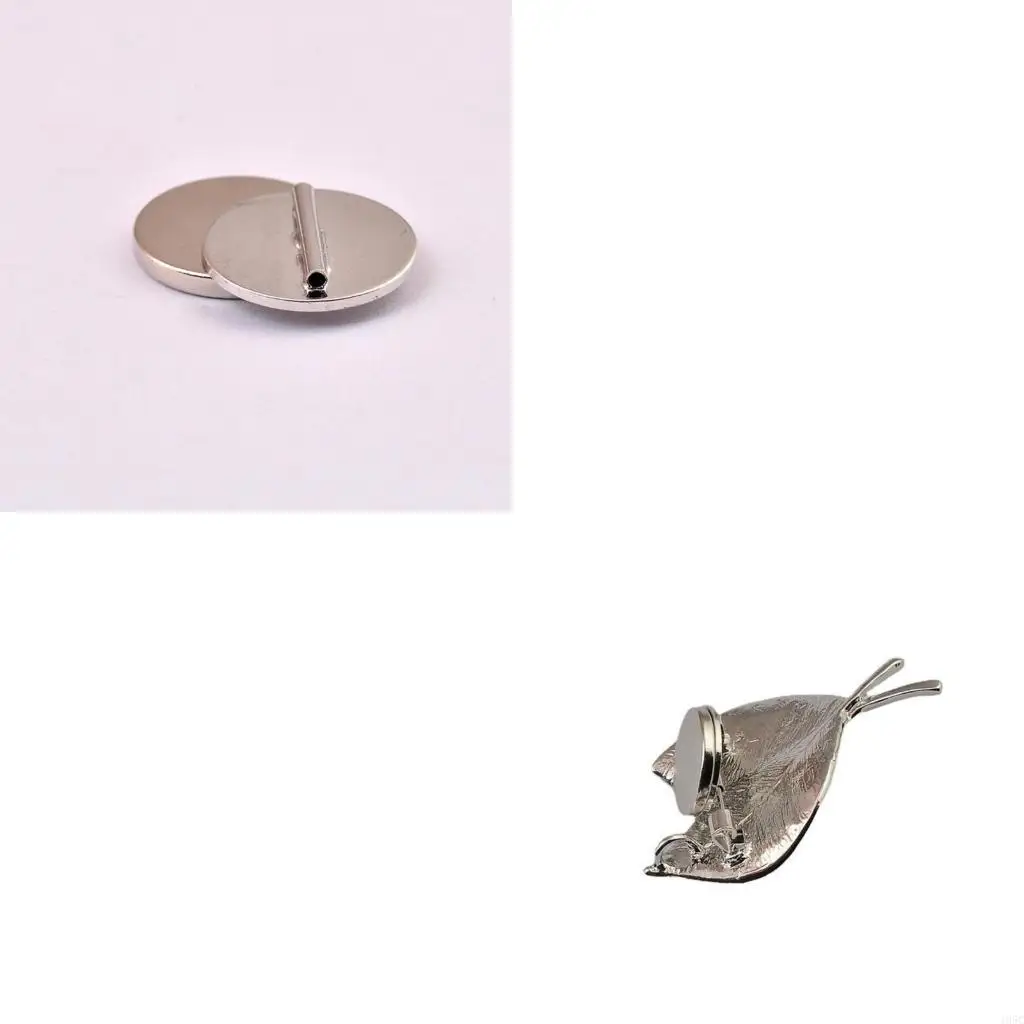 195C 5Pcs Multi-Use Brooch Pin Converter Name Badge Magnet Clasp Fastener