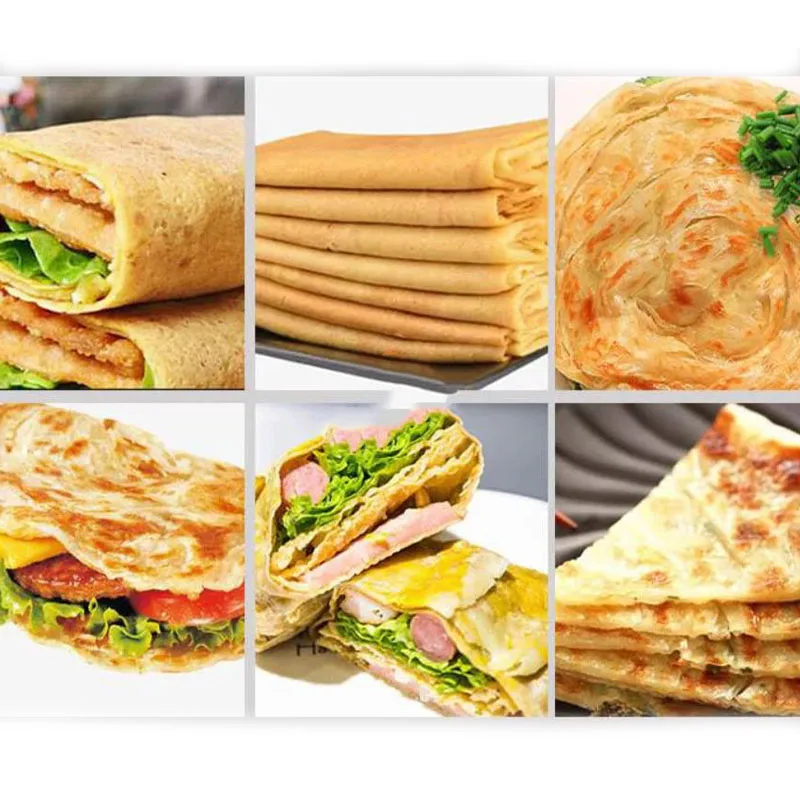 التجارية المهنية الغاز الصناعية كريب فطيرة ماكينة مكافحة الأعلى صناع كريب صانع لوحة الوجه المستديرة