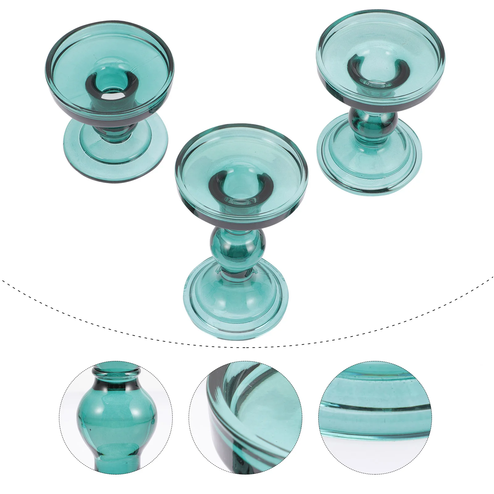 

1Set Glass Holder Simple Elegant Stand Ornament for Wedding Dinner Home Decoration Romantic Atmospheric
