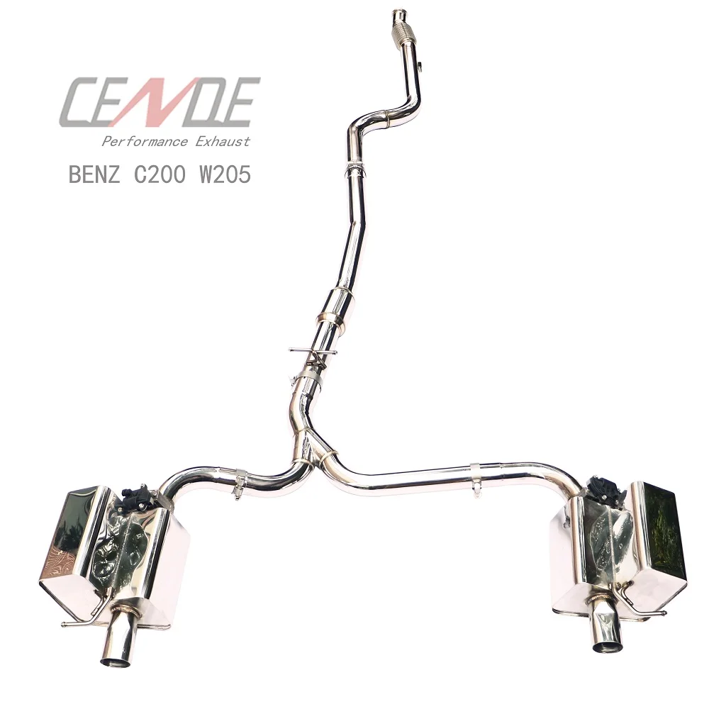 C250 C260 C300 Performance catback pipe System Exhaust for benz W204 C180 C200