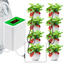 Il giardino intelligente del dispositivo dell'acqua di sincronizzazione dell'irrigazione a goccia coltiva la persona pigra che gocciola l'irrigazione automatica dello spruzzo della pianta in vaso