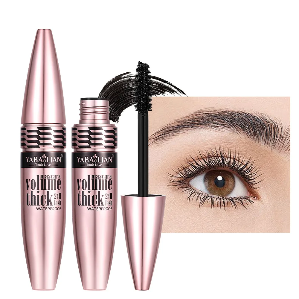มาสคาร่าเพิ่มความหนา 3 มิติ สีดำ ให้ขนตาดูยาวขึ้น กันน้ำ บรรจุภัณฑ์สีทอง ติดทนนาน ไม่เลอะ แต่งหน้าง่าย