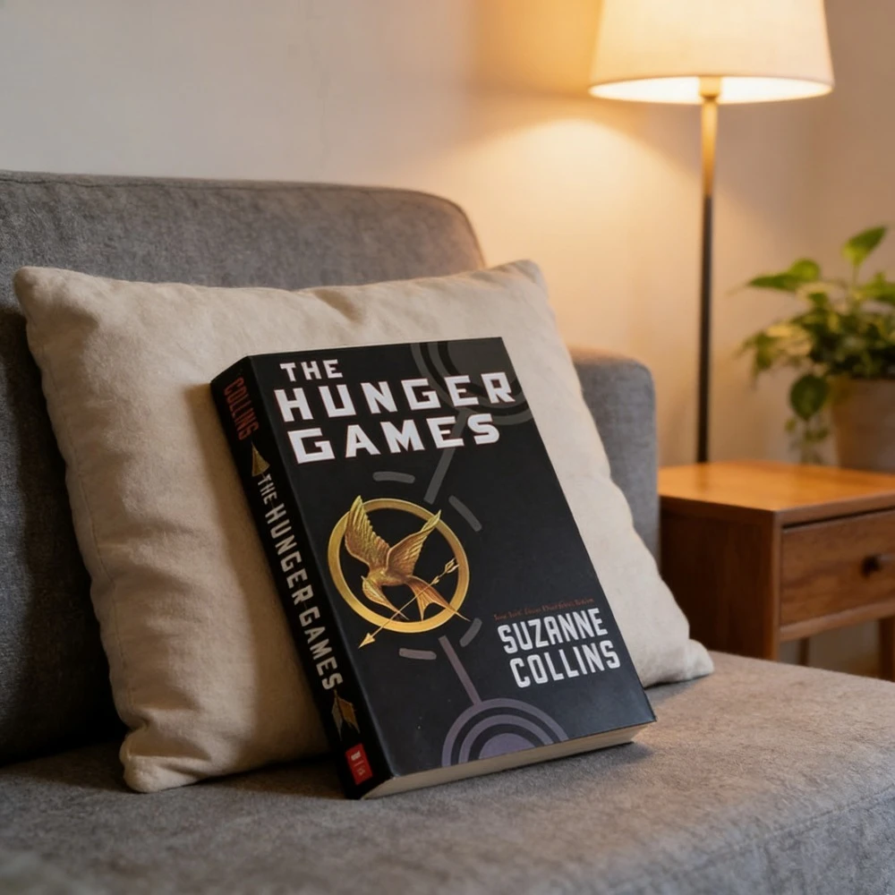 The Hunger Games by Suzanne Collins Dystopian Survival Classic Katniss Everdeen‘s Arena Battle First Book in Trilogy