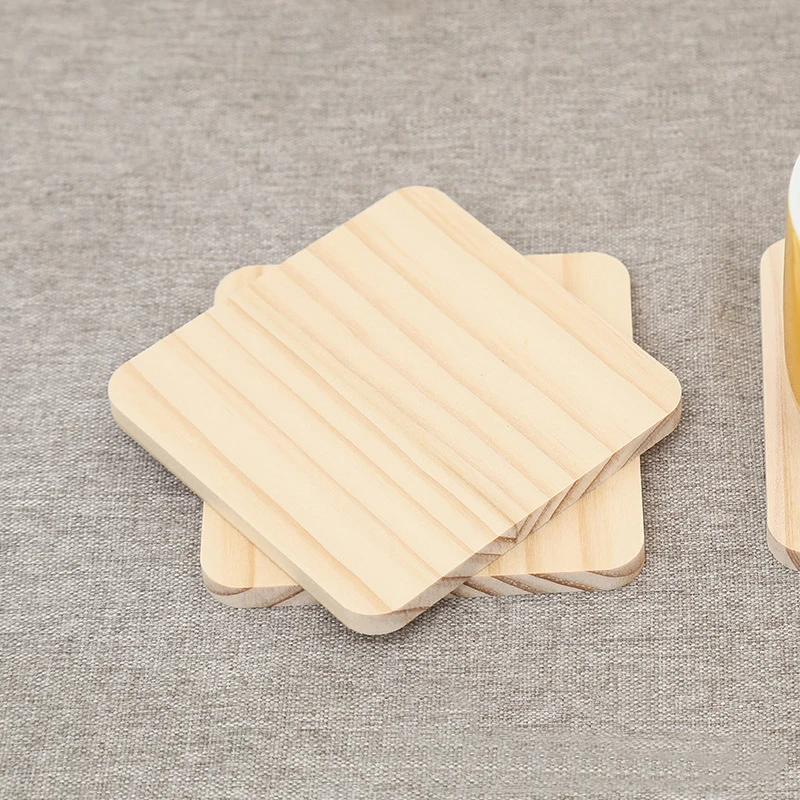 Wooden tea set insulation household anti slip mat