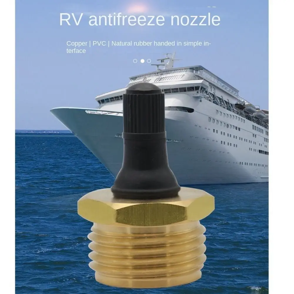 

Motorhomes Brass Quick Connect RV Accessories Helps Clear The Water Lines in RV RV Blow Out Plug Leak Proof Efficient