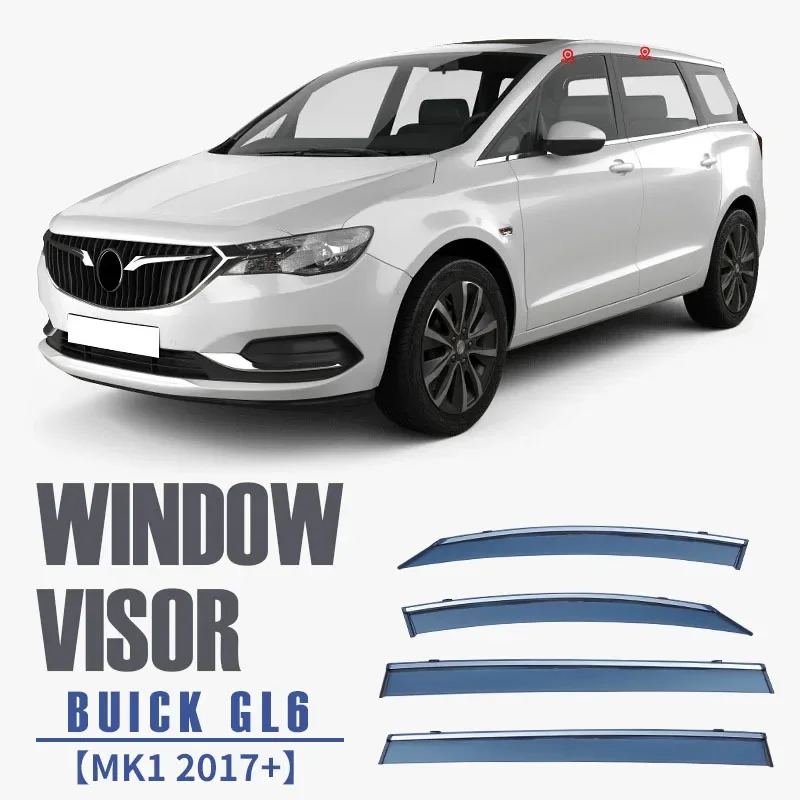 For BUICK GL6 2017+  Car Window Visor Awning Shelters Windshield Side Window Rain Sun Shade Auto Accessories