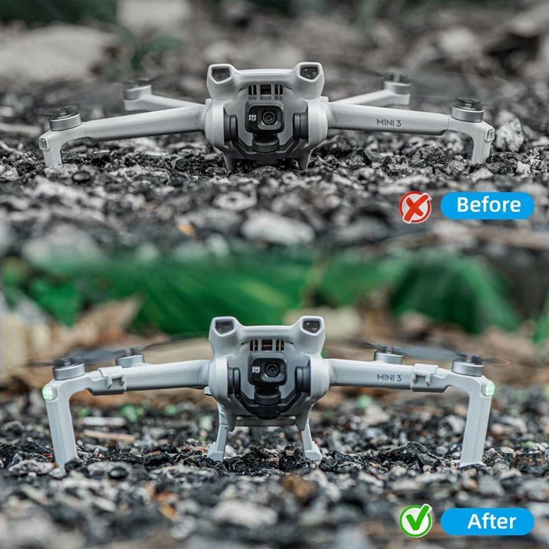 For DJI Mini 3 Drone Heighten Landing Gear Extension Support Leg Gimbal Camera Lens Protective Bracket Guard Holder Accessories