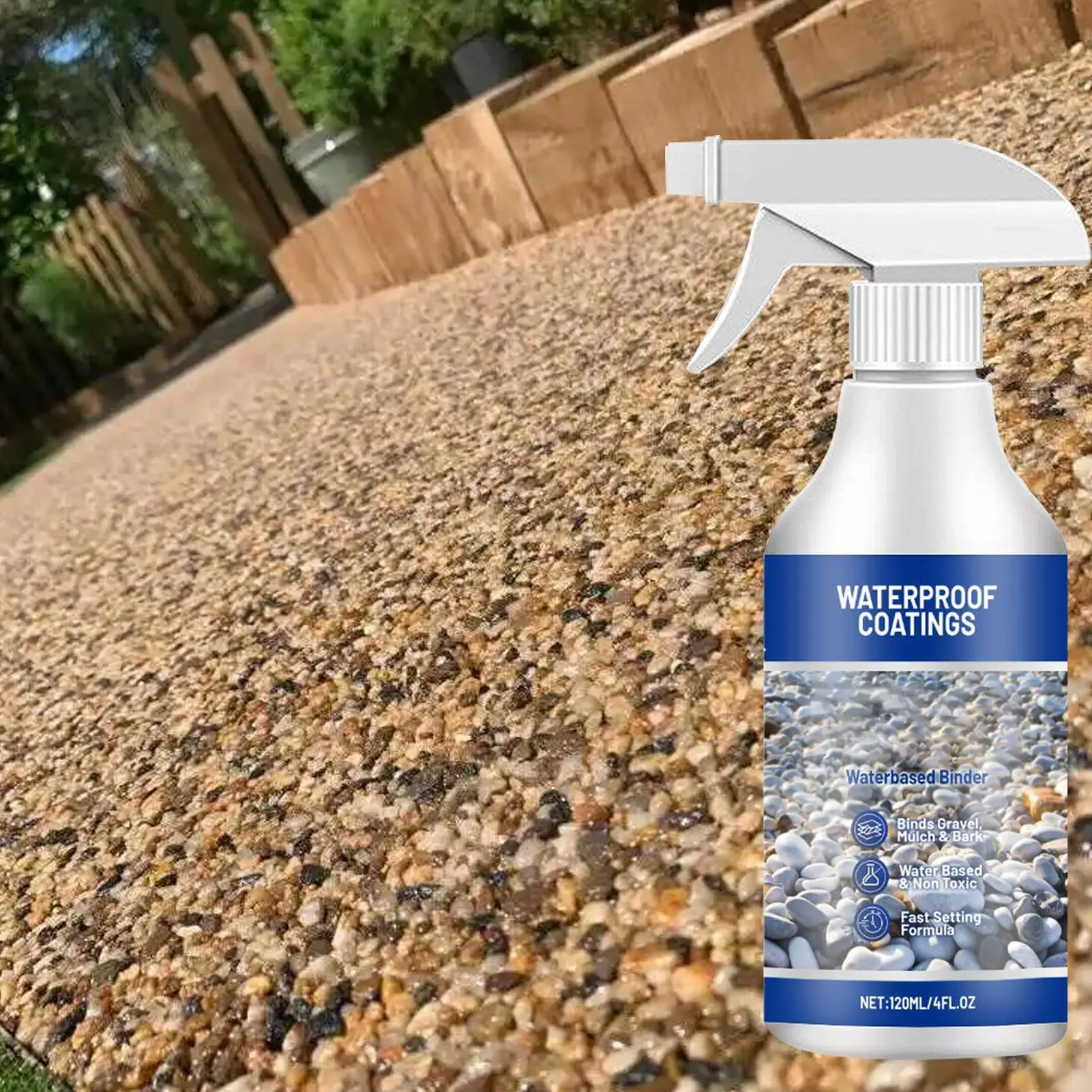 Waterproof Fast Drying Rock Glue,Stabilizer Adhesive Spray,Practical Gravel Binder For Outdoor Yard Driveway And Playground