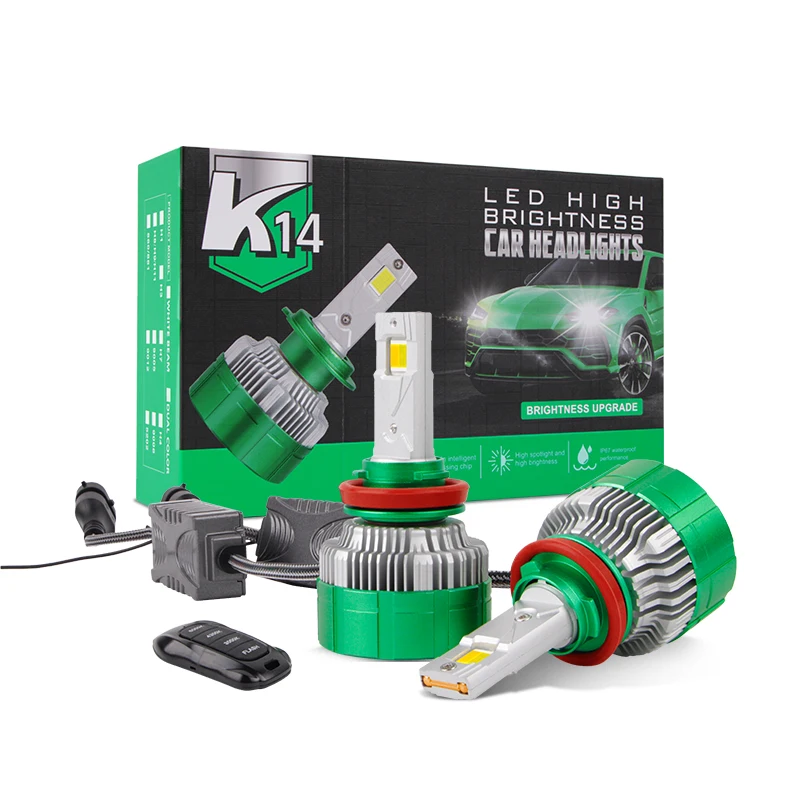 

12 В H11 Светодиодный светильник 9005 H1 H4 H7 Светодиодная лампа для фар Удаленная версия Цветовая температура 3000K 4300K 6000K Противотуманный фонарь Фонарик