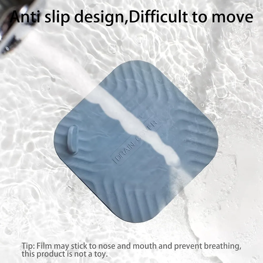 Soft Silicone Shower Drain Cover Tub Stopper Sewer Anti Odor Mat Deodorizing Drain Plugs for Kitchen Bathroom Shower Accessories