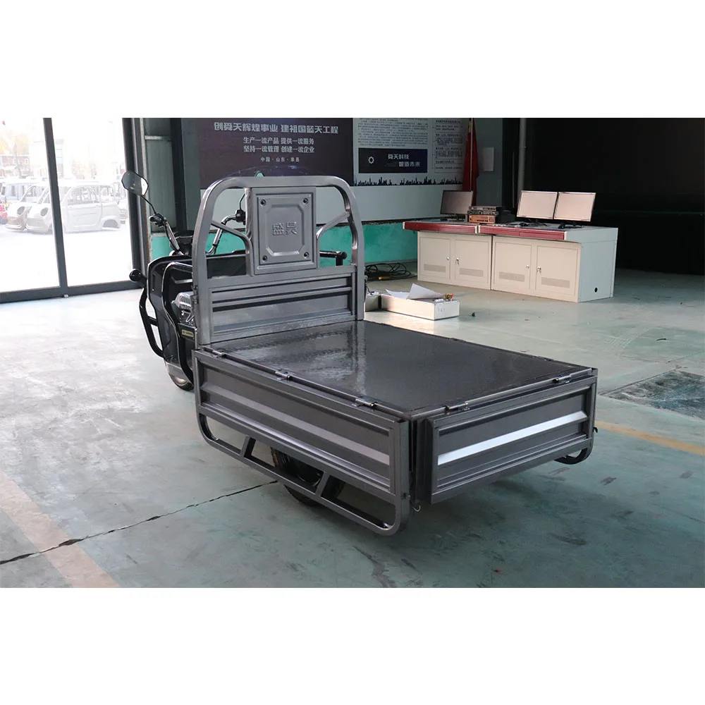 KEYU Trendy Designs 3 Wheel Drum Brake 60v1.5kw Motor Electric Rickshaw Tricycle Open Body for Farm Transportation