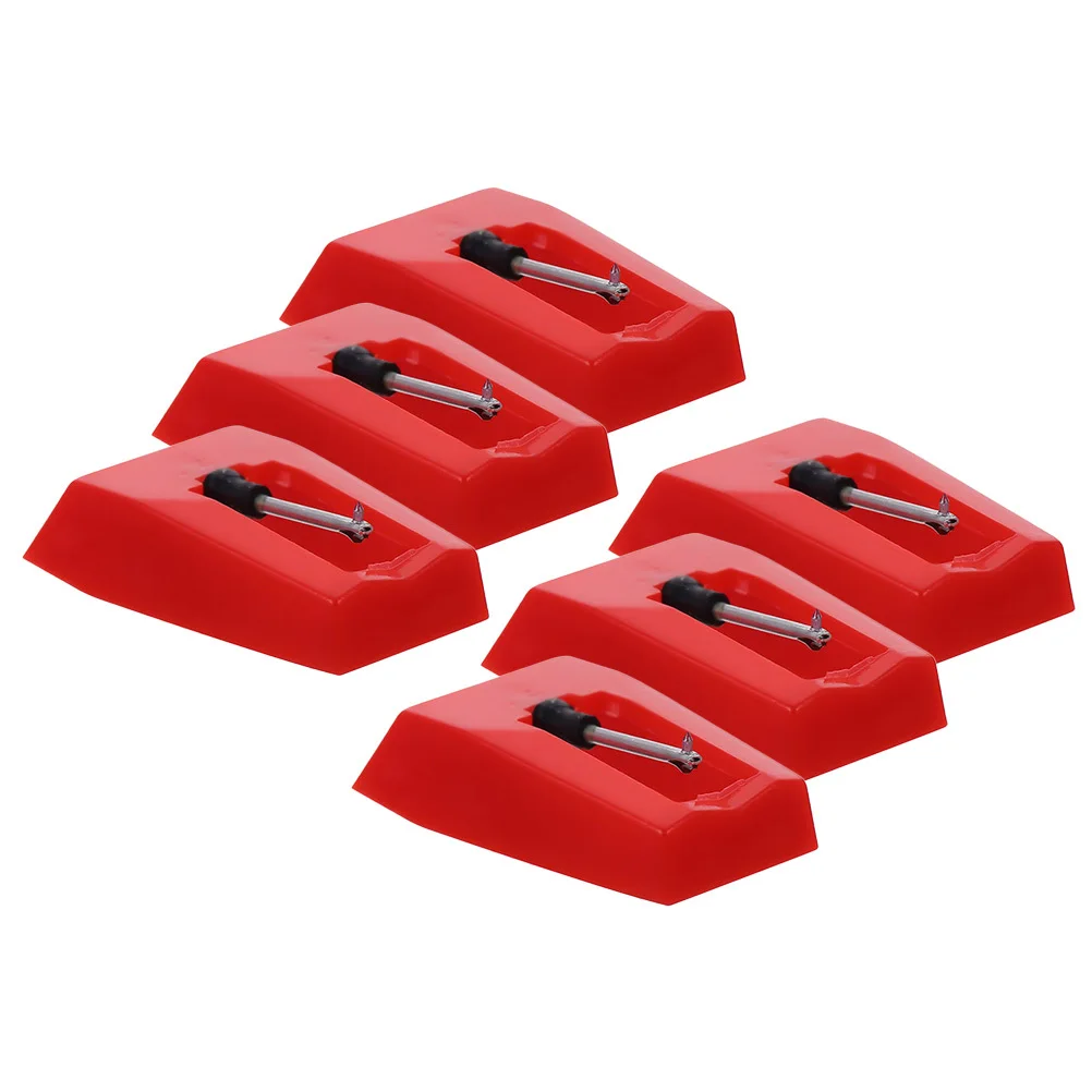 6Pcs Professional Record Player Needles Easy Install Compatible Most Turntables Clear Sound Long Life