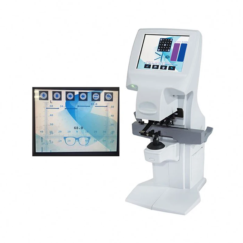 Holyavision Digital Lensometer Optical Focimeter Automatic Lens Meter 7 Inch Touch Screen UV PD Printing Auto Lensmeter