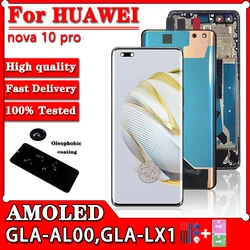 6.78‘AMOLED Nova 10 Pro Display Screen For Huawei nova 10 pro LCD GLA-AL00, GLA-LX1 Display Touch Screen Digitizer Assembly