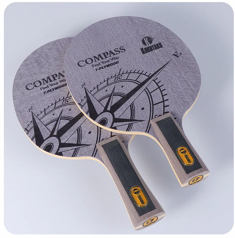 KOKUTAKU COMPASS 7-Ply Pure Wood Table Tennis Blade Koto Surface Ayous Offensive Professional Ping Pong Bat Paddle for Beginner
